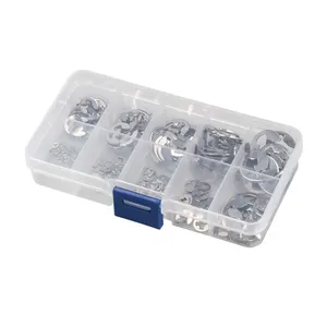 Juego de anillos de retención de acero inoxidable de 200 Uds. Surtido de arandelas <span class=keywords><strong>E</strong></span>-<span class=keywords><strong>Clip</strong></span> para sujetador de eje - Product Image 1
