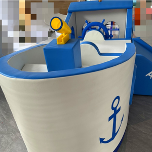 Bateau de jeu intérieur coloré et mignon pour enfants, idéal pour les crèches, les cafés et les restaurants, équipement de jeu souple et durable - Product Image 5