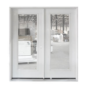 Porte battante <span class=keywords><strong>en</strong></span> acier prémontée Offre Spéciale design moderne avec <span class=keywords><strong>petit</strong></span> <span class=keywords><strong>verre</strong></span> ovale pour usage domestique - Product Image 3