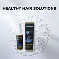 Haarwuchs-Förderungsspray 5% Haarwuchslösung 60ml Flüssiges Tonikum-Serum Organisch Nährend für Lockiges/Schädigtes Haar und Bart für Erwachsene