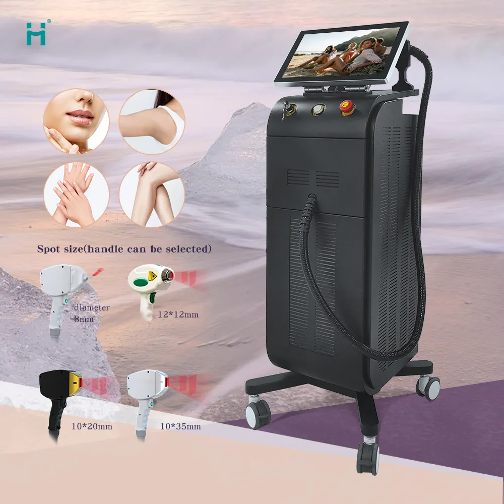 Lumenis lightsheer 1200W diodinlaser 3 gelombang tiga panjang gelombang laser dioda penghilang rambut 808nm dioda laser penghilang rambut mesin