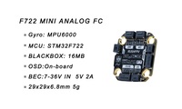 RUSHFPV RUSH BLADE F722 Mini V2 FPV Flight Controller MPU6000 16MB Blackbox 7-36V 5V 2A BEC 29x29mm RC Aksesoris Papan Kontrol