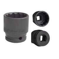 Jeu de douilles à choc peu profondes à 6 pans de 1/2 pouce, en acier au chrome-vanadium, qualité industrielle, OEM, hexagonales carrées, pour réparation automobile
