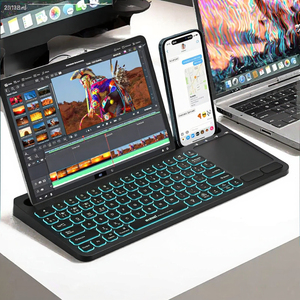 Chất lượng cao trong suốt ma thuật bàn phím trường hợp đối với iPad Pro 11 không khí m3 <span class=keywords><strong>2025</strong></span> <span class=keywords><strong>2025</strong></span> đa-cảm ứng không dây BT Trackpad Backlit <span class=keywords><strong>USB</strong></span> <span class=keywords><strong>Hub</strong></span> - Product Image 4