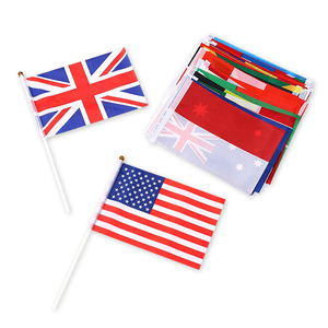 2026 Fan nacional para EE. UU. México Canadá y países del mundo Bandera ondeando a mano <span class=keywords><strong>de</strong></span> poliéster con gráficos <span class=keywords><strong>de</strong></span> impresión digital - Product Image 6