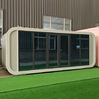 Belle Capsule de maison mobile de petite maison préfabriquée intelligente économique pour la maison séjour parc d'affaires école cuisine cabine Apple