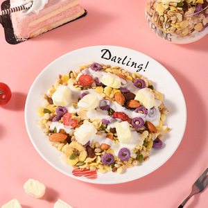 Mezcla Instantánea de Granola <span class=keywords><strong>con</strong></span> Semillas de Chía, Yogur, Frutas, <span class=keywords><strong>Cereales</strong></span>, Frutos Secos y Avena, Desayuno Nutritivo Sin Cocinar, Lata de 400g - Product Image 4