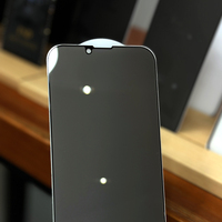 Protection d'écran en verre trempé 9H anti-espion en soie 2.5D à colle intégrale de luxe pour iPhone 17 18 Pro Max Air
