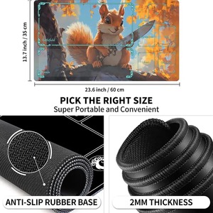 Tapis de souris cool sur le thème de la fantaisie pour MTG TCG Gamming Playmat Game Play Mat <span class=keywords><strong>Duel</strong></span> Pads Beginner Card Battles Commander Gaming Deskpad - Product Image 4