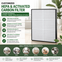 Filtre à charbon actif personnalisé robuste pour purificateurs d'air Whispure séries 8171434K/1183054K/AP300-AP510, respectueux de l'environnement