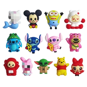Novedades: Cuentas de Silicona <span class=keywords><strong>3D</strong></span> con Personajes Clásicos de Dibujos Animados y Cuentas para Masticar para Hacer Llaveros y Bolígrafos con Cuentas - Product Image 1