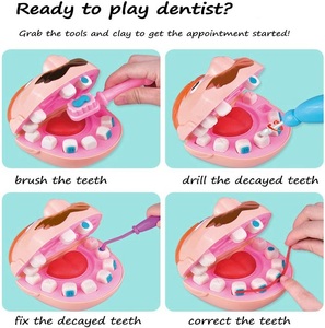 Set Gioco di Ruolo per Bambini, Giocattoli da Dentista con Trapano e Kit per Riempimento, Set Dentista con Pasta Modellabile - Product Image 3