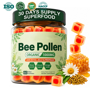 Gummies biologiques Ausreson au <span class=keywords><strong>pollen</strong></span> <span class=keywords><strong>d</strong></span>'<span class=keywords><strong>abeille</strong></span>, supplément de santé en gros, 1000mg, avec gelée royale et miel - Product Image 1