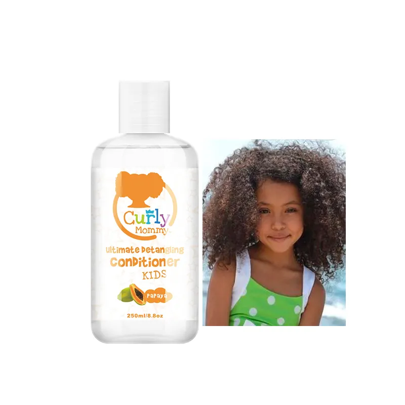 CURLYMOMMY – shampoing et après-shampoing au beurre de karité et à la papaye, assez doux pour le cuir chevelu sensible des bébés et des enfants