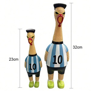 Jouet Poulet Crayonnant en Vinyle Thème Étoiles, Jouet Anti-Stress Sonore pour Enfants et Animaux de Compagnie - Product Image 5