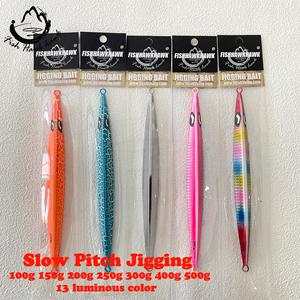ORJD vente en gros/au détail 100g 150g 200g 250g 300g 400g 500g couleurs <span class=keywords><strong>de</strong></span> fissures lumineuses <span class=keywords><strong>leurre</strong></span> <span class=keywords><strong>de</strong></span> pêche à pas lent en eau salée - Product Image 6