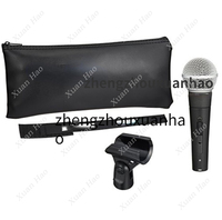 S58m filaire karaoké Vocal Mic Beta58 SM cardioïde Microfone XLR câble Microphone dynamique