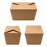 Bol à salade en papier kraft imprimé sur mesure, plusieurs tailles, avec couvercle, pour la restauration, vente en gros en vrac, directement de l'usine