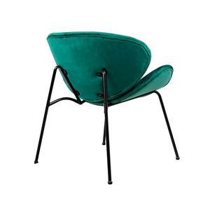 Fauteuil en velours et acier inoxydable, 3 pièces sans échantillon, mobilier moderne rouge et bleu marine, salon noir et or - Product Image 4