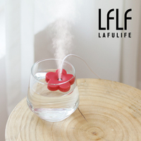 Nouvel humidificateur portable mini USB à ultrasons en forme de fleur, diffuseur d'arômes, brumisateur à vapeur froide pour la maison, le bureau, l'hôtel et la voiture