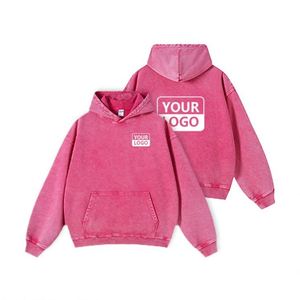 Sudaderas con Capucha para Hombre, Estilo Vintage, Lavadas con Ácido, de Alta Calidad, al por Mayor, de Forro Polar Grueso, de Algodón Pesado de 420 g/m², Unisex - Product Image 5