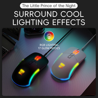 Grosir profesional 14 mode bercahaya Mouse Game 8D tombol 7200DPI kabel USB RGB Mouse Gaming dengan Driver