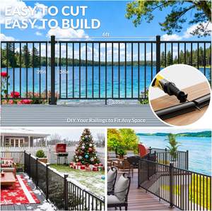 Ringhiere e Balaustre Moderne Personalizzate per Esterni in Alluminio, Resistenti alla Ruggine e Protezione UV - Product Image 6