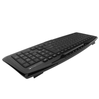 Teclado Multimedia con Cable Aikun KB2920 USB con 13 Teclas M.M., Teclado Ultra Plano y Delgado de Tamaño Completo para Oficina en Casa