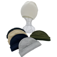 Groothandel Custom Logo Gebreide Acryl Mode Hoed Zonder Manchet Winter Outdoor Mutsen Volwassenen