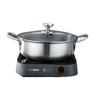 <span class=keywords><strong>Ensemble</strong></span> de casseroles en acier inoxydable durable, poêle antiadhésive, marmite à soupe grande capacité, compatible avec les cuisinières à gaz et à <span class=keywords><strong>induction</strong></span>, lave-vaisselle - Product Image 3
