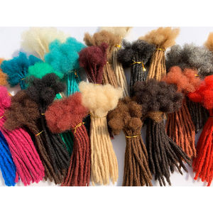 Extensions de cheveux humains brésiliens 100% faites à la main Dreadlocks de haute qualité et <span class=keywords><strong>Micro</strong></span> Locs dans les styles Afro Curl Wave - Product Image 6