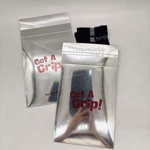 Custom LOGO Kraft Paper Mailer for <b>Hoodies</b> Clothing Mailing Bag Silver Shipping Bags Glossy - Product Image 6