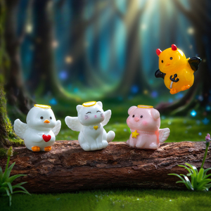 Weij Paesaggio Cartoonesco, Simpatiche Bambole di Animali, Decorazioni Fai-da-Te per Scrivania <span class=keywords><strong>e</strong></span> Auto, Piccoli Ornamenti - Product Image 2