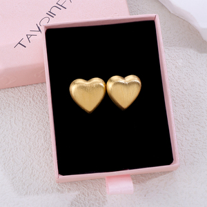 Collar con Colgante de Corazón Chapado en Oro 304 316 TAYOINFASO, Cadena de Aleación, Joyería Unisex Romántica para Uso Diario - Product Image 3
