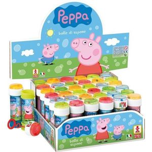Soluzione per bolle Peppa Pig 60ml per bambini, divertimento all'aperto - Product Image 1