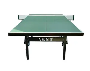ग्रीन नए मॉडल फैक्टरी थोक प्रत्यक्ष बिक्री पोर्टेबल और मोबाइल टेबल टेनिस टेबल 25 मिमी