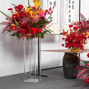Cross Border New Arrival Modern Elegant Vintage Transparent Acrylic <b>Square</b> Column Wedding Dessert Table Flower Rack Decoration - Product Image 4