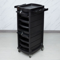 Styliste professionnel chariot roues Salon Mobile chariot de coiffure organisateur de stockage Durable moderne fer métal salon
