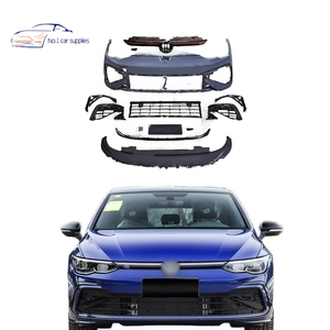Kit carrozzeria R Line per VW <span class=keywords><strong>Golf</strong></span> <span class=keywords><strong>8</strong></span> upgrade <span class=keywords><strong>accessori</strong></span> auto stile R-Line paraurti anteriore auto con griglie - Product Image 1