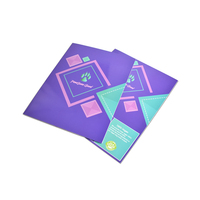 Zuoluo-Carpeta de presentación a4, impresión personalizada, papel de 300gsm con solapas