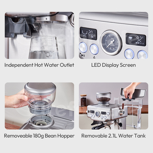 <span class=keywords><strong>Macchina</strong></span> da <span class=keywords><strong>Caffè</strong></span> Professionale Barista Chicco in Tazza per Espresso Ottima <span class=keywords><strong>con</strong></span> <span class=keywords><strong>Macinacaffè</strong></span> - Product Image 3