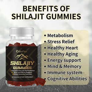 Gomitas de Shilajit Orgánico del Himalaya 100% Puro, Veganas, Naturales, Halal, de Marca Privada OEM, 500 mg, con Ashwagandha y Vitaminas B y D - Product Image 5