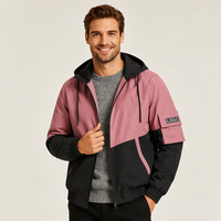 AQTQ Manteau d'extérieur imperméable à capuche grande taille pour homme, veste de printemps élégante, coupe-vent, bomber, parka – Fabricant