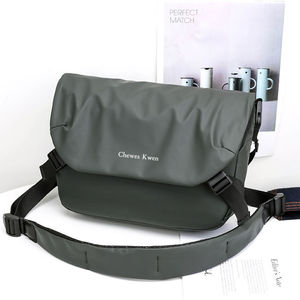 Sac bandoulière messager noir en PU pour homme, style coréen, pour tablette professionnelle - Product Image 2