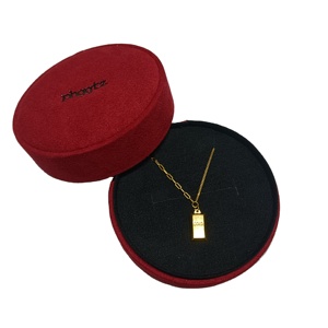 China factory price wholesale jewelry box necklace jewelry box velvet jewelry box
