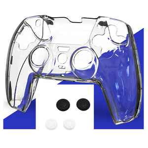 4 Capuchon de poignée de pouce <span class=keywords><strong>5</strong></span> en 1 Coque transparente rigide pour <span class=keywords><strong>Sony</strong></span> PS5 Play Station <span class=keywords><strong>5</strong></span> <span class=keywords><strong>PS</strong></span> <span class=keywords><strong>5</strong></span> Controller Gamepad - Product Image 2