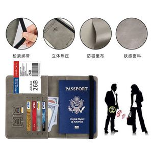 High Quality <b>Mens</b> Travel Pu Leather <b>Rfid</b> Blocking Passport Holder Case <b>Wallet</b> Custom Print Designer Passport Cover - Product Image 6