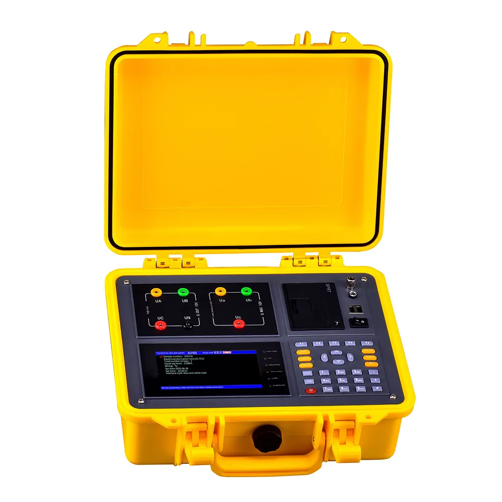 G HTBC-V Ratio Measuring Instrument Turns Ratio Tester Analyzer Automatic TTR Test Set Digital Ratio Group Tester Transform TTR