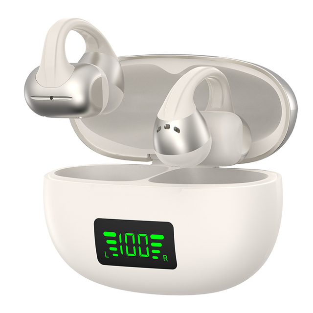 OWS280 Wireless Sports Earbuds for 6.0 ENC IPX-5 Waterproof LED Open-Ear Clip-On Touch Control Type-C Charging 5-10
