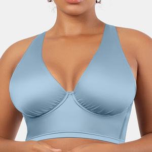 Ladymate ODM/OEM Trajes De Bano De Talla Grande Damen-<span class=keywords><strong>Bikini</strong></span> oberteil in BH-Größe mit tiefem Ausschnitt Bügel Plus Size Bade bekleidung - Product Image 2